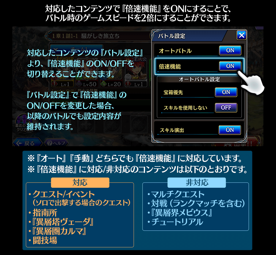 アップデート 超大型ボス の実装 倍速機能 などver5 0アップデート内容をご紹介 誰ガ為のアルケミスト タガタメ プレイヤーズサイト